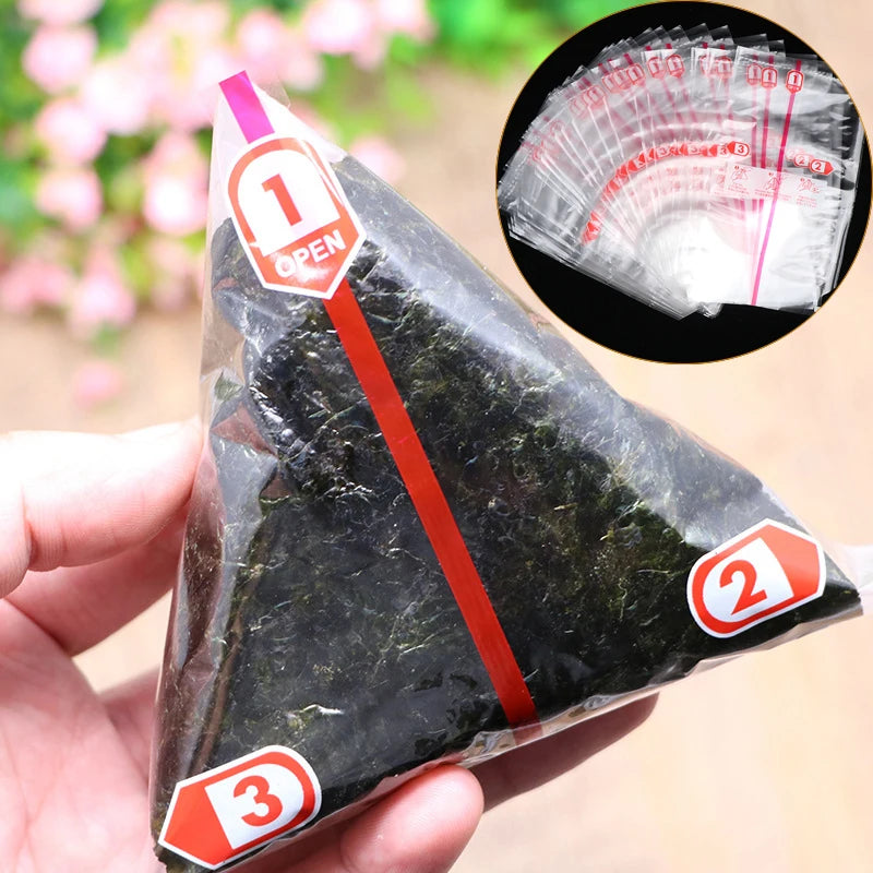 Lot de 20 emballages pour onigiris