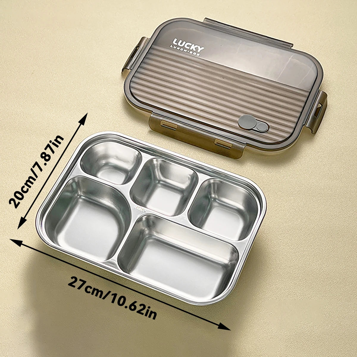 Boite à bento en acier inoxydable