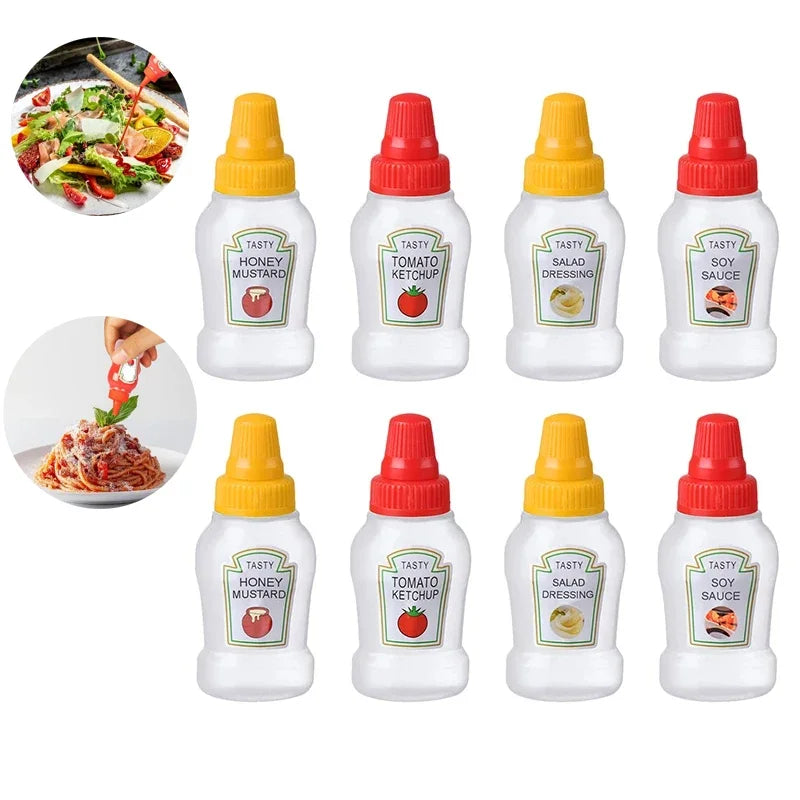 mini  bouteilles à sauces