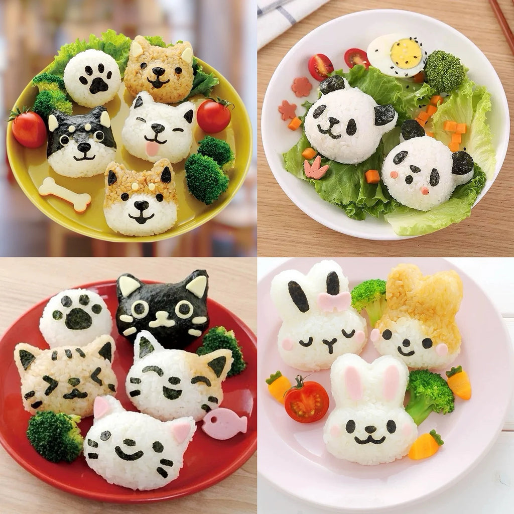 Moules à riz animaux Kawaii
