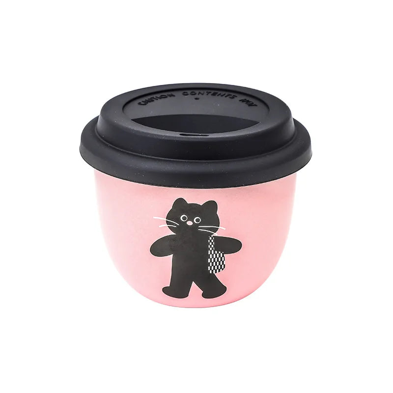 Mug en céramique et couvercle en silicone