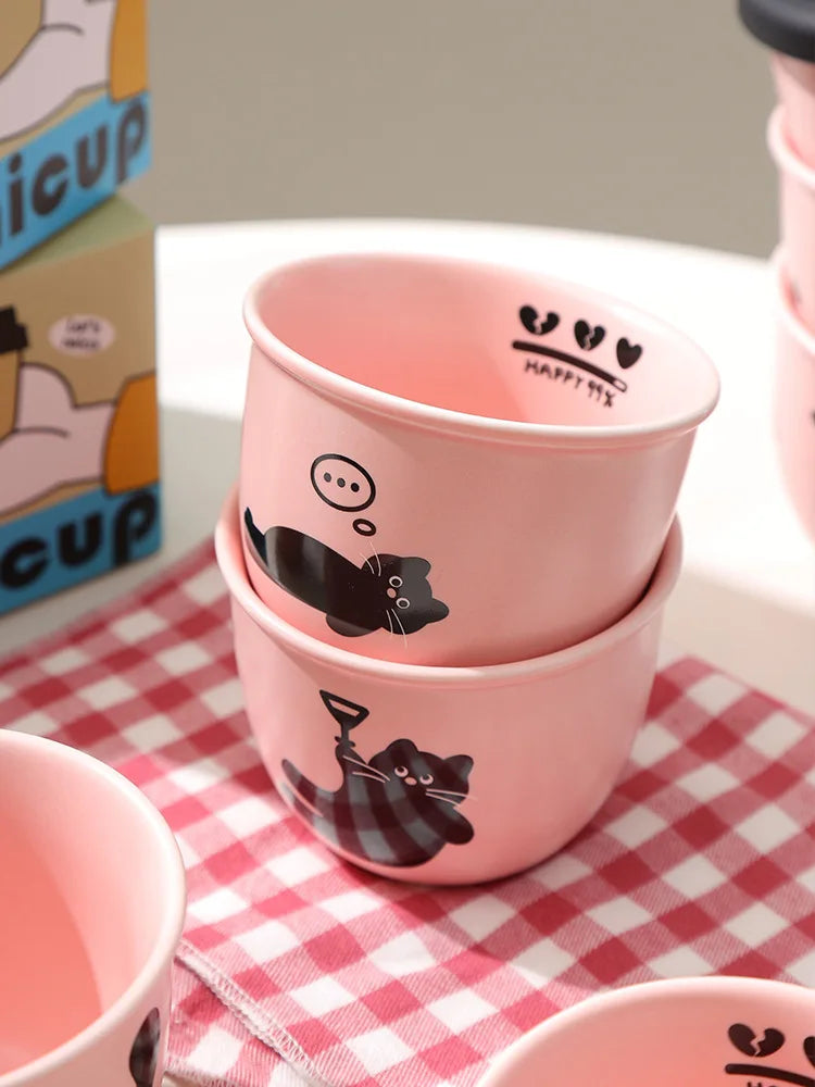 Mug en céramique et couvercle en silicone